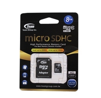 Team micro SD 8 GB class 10