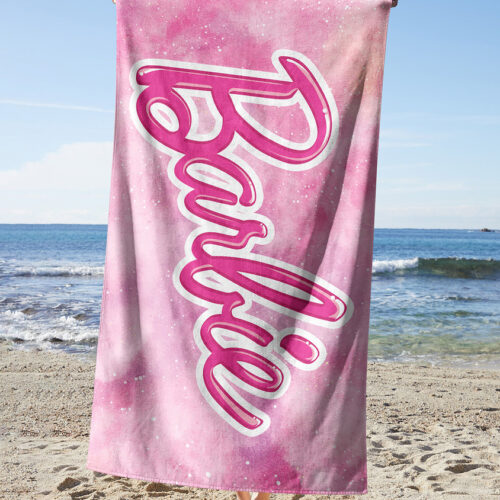 Barbie Watercolor Towel